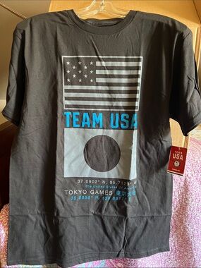 Black TEAM USA Tokyo Games Graphic Tee